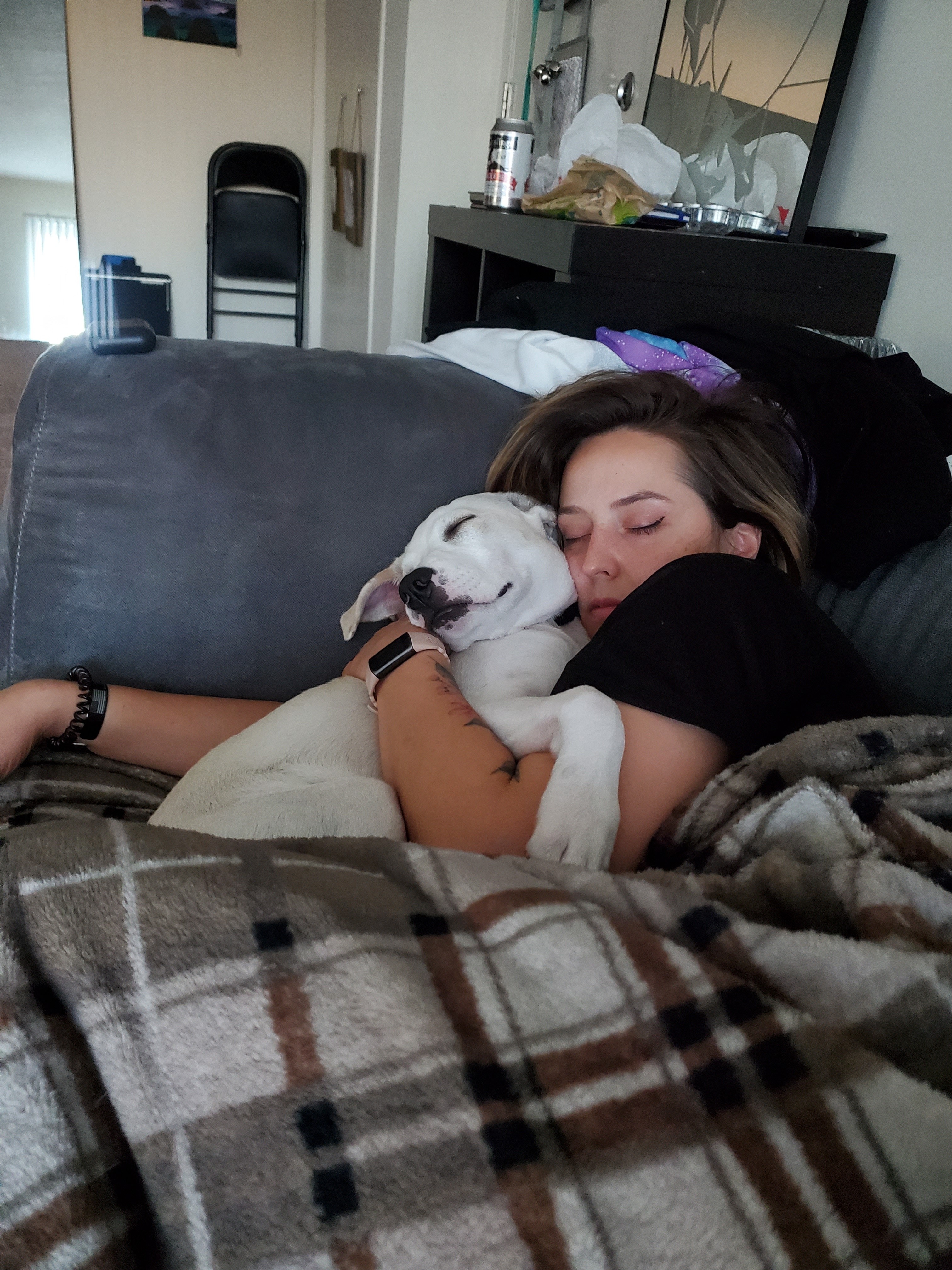 Starr, Jonathan, and their dog